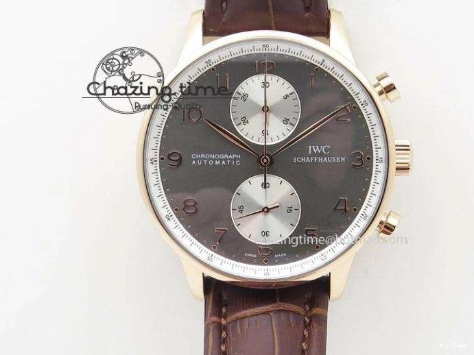 MIROTIME 0512 Modern Portuguese IW371404 ZF V3 1:1 Best Edition SS Black Dial On Black Leather Strap A 7267